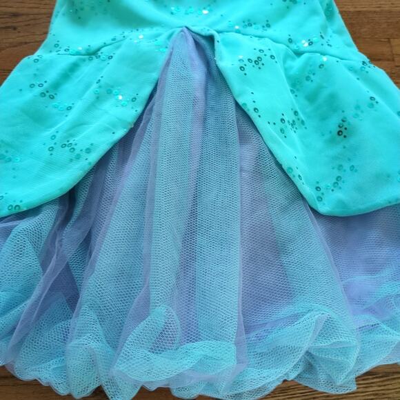 Disney store the little mermaid Ariel girls deluxe  costume  size 5/6 Small VGUC - Picture 3 of 10